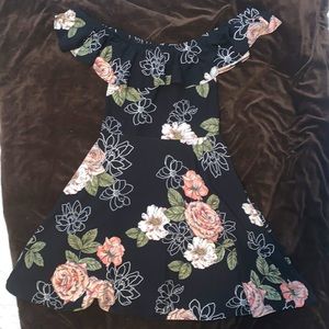 Off the shoulder floral dress